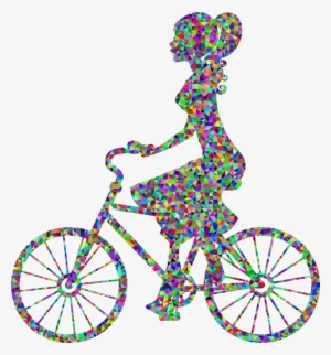 Bicycle Wheels Cycling Silhouette Motorcycle - Imagenes De Mujer En Bicicleta