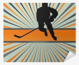 Ice Hockey Player Silhouette Sport Abstract Vector - Ice Hockey