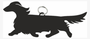Dachshund Silhouette Png Graphic Transparent Library - Long Haired Dachshund Silhouette