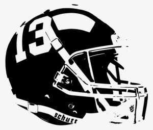 American Football Helmet Vector Silhouette - American Football Helmet Silhouette