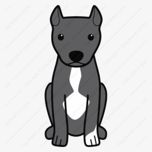 American Pitbull Terrier Cropped Ears - Pitbull Cartoon Transparent
