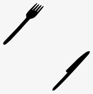 Silhouette Black With Butter Knife Vector Illustration - Clip Art Butter Knife