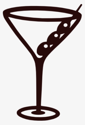Martini Silhouette Png - Martini Glass Silhouette