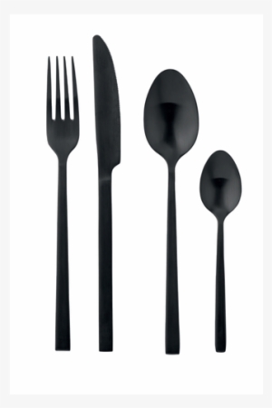 Flatware Set, Black - Silhouette