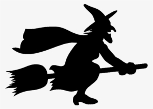 Free Witch Flying Graphics - Flying Witch Silhouette Clip Art