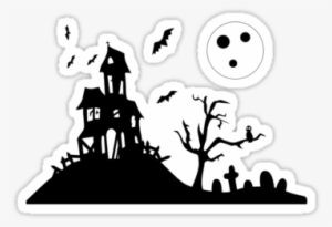 Haunted House Sticker
