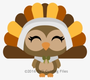 Owl Pilgrim Turkey Girl - Owl Turkey