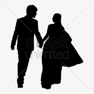 Download Silhouette Wedding Couple Clipart Wedding - Silhouette