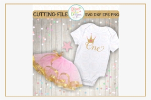 One Crown Svg Eps Dxf Png -cutting File By Bizzy Lou - Bodysuit
