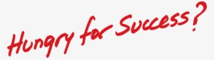 Header Hungry For Success - Calligraphy