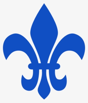 Navy Fleur De Lis