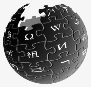 Wikipedia-logo - Wikipedia Logo Black