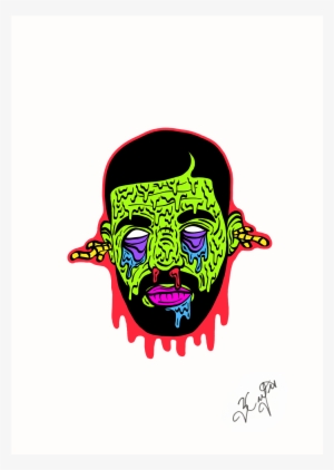 Zombie Drake A3 Print - Calcomanias Png