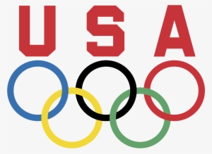Usa Olympic Team Logo Png Transparent - Olympic Flag
