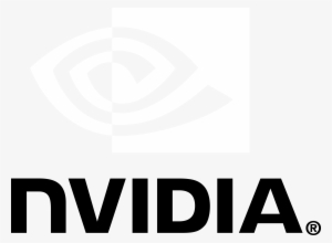 Nvidia Logo Black And White - Nvidia Logo Png White