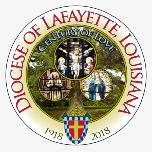 Century Of Love Graphic - Diocese Of Lafayette Logo