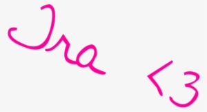 Tra Pink Signature - Calligraphy