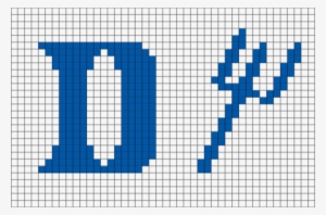 Duke Blue Devils Png Clipart Transparent - Pixel Art Duke Blue Devils