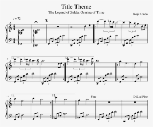 Title Theme Sheet Music Composed By Koji Kondo 1 Of - Music