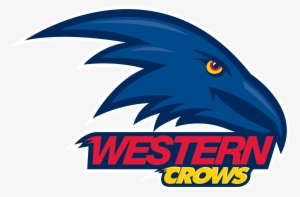 Western Crows - White Border - Adelaide Crows Logo
