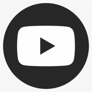Transparent Download Youtube Svg Circle - Icono Youtube Negro Png