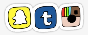 Tumblr Instagram Snapchat Apps By Jessie9939 - Instagram Twitter Snapchat Png