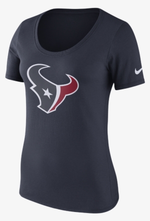 Nike Primary Logo Women's T-shirt Size Medium (blue) - Houston Texans