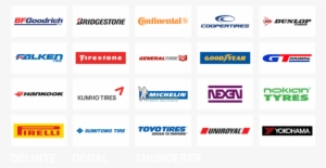 Bf Goodrich, Bridgestone, Continental, Coopertires, - 101 200 Number Square