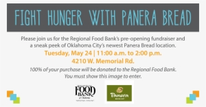 Newest Panera Bread Location, 4225 W - Regional Food Bank Of Oklahoma