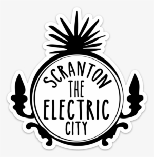 Scranton Electric City Magnet - Scranton The Electric City Logo