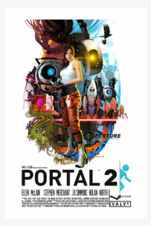 Portal 2 Lithograph - Portal 2 Poster