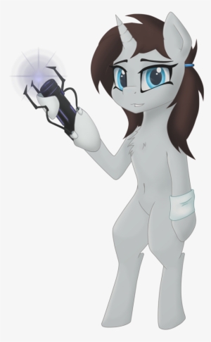 Therainbowphoenix, Blue Eyes, Brown Mane, Gray Coat, - Cartoon