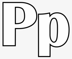 Open - Letter P For Coloring