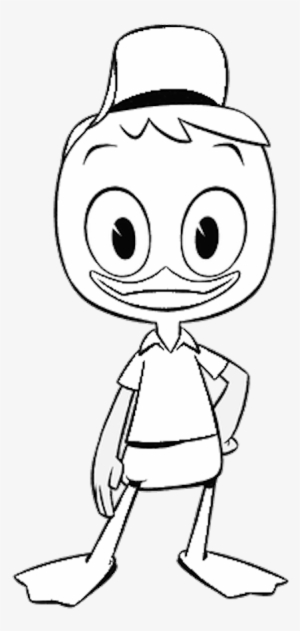 Huey Ducktales Coloring Page - Cartoon