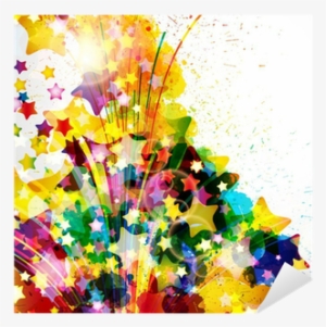 Abstract Background Forming By Watercolor Paint Splashes - Watercolor Painting