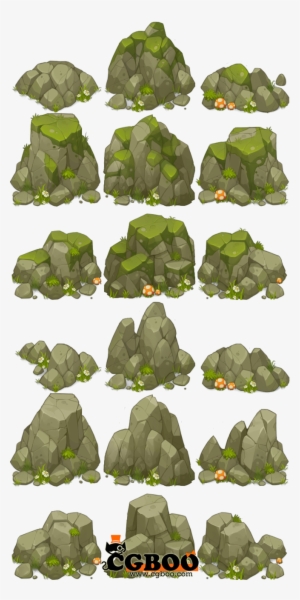 Rock Study Concept Art