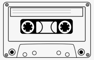 Tape Png Black And White Transparent Tape Black And - Black And White Cassette Tape Clipart