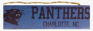 Carolina Panthers Logo Wood Sign - American Football