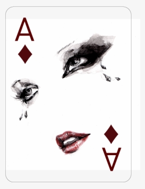 Ace Of Diamonds, Fashion Playing Cards By Connie Lim - Kard Black Joker