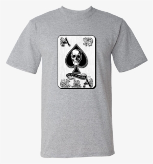 Ace Of Spades Grinning Skull - T-shirt