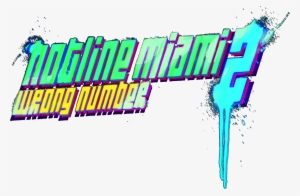 Wrong Number Title Screen Without Background [better - Hotline Miami 2 Wrong Number Png
