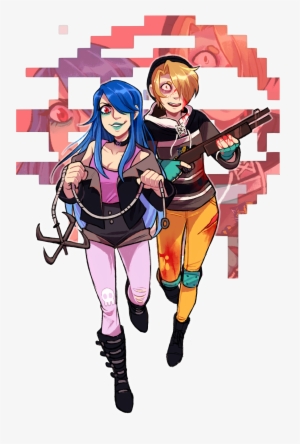 My Friend Anony And I Made Hotline Miami Ocs- And I - Digital Art