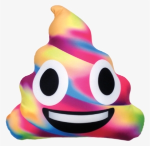 Picture Of Rainbow Poop Emoji Microbead Pillow - Unicorn Poop Emoji Pillow