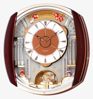 Seiko Fireworks Musical Wall Clock - Seiko Melody In Motion Clock - 12 Melodies (qxm250b)