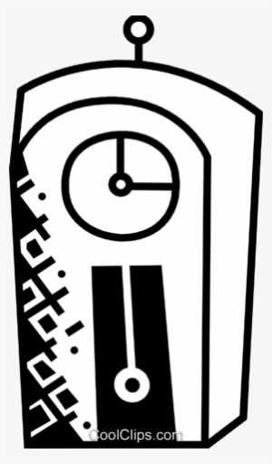 Grandfather Clocks Royalty Free Vector Clip Art Illustration - Illustration