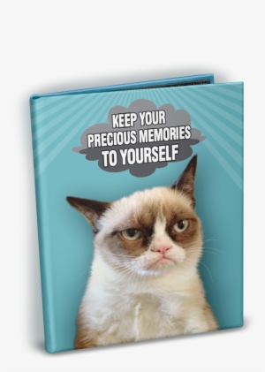 Grumpy Cat "keep Your Precious Memories To Yourself" - Grumpy Cat Mini Photo Album 4"x6" Holds 24 Photos-memories