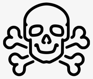 Danger Poison High Voltage Death Skull Jolly Roger - Poison Symbol For Medicine
