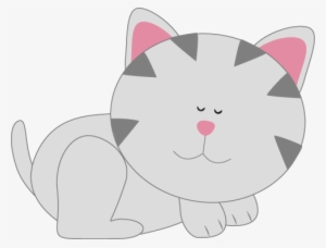 Resting Kitty Cat - Clip Art