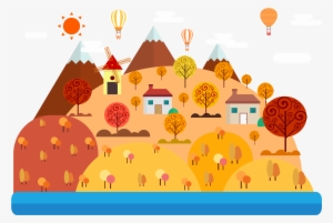 Clip Art Transparent Drawing Cartoon Illustration Autumn - صور فصل الخريف كرتونيه