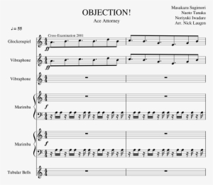 Objection Sheet Music Composed By Masakazu Sugimori - Sheet Music